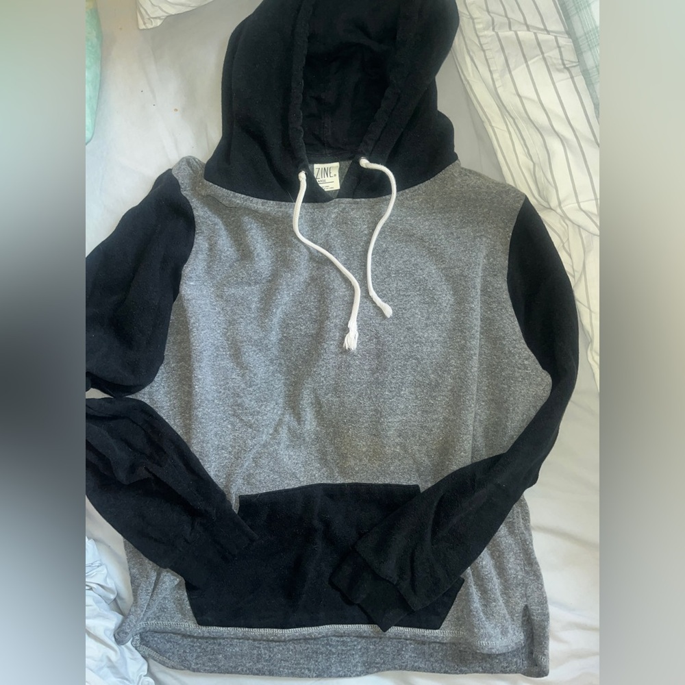 Zine Clothing Charcoal and Heather Hoodie